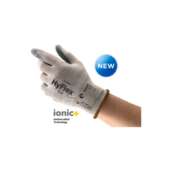 ANSELL HyFlex 11100 industrial gloves, size 10 11100100 - Five-finger gloves HyFlex