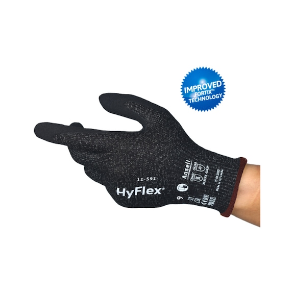 ANSELL HyFlex 11591 industrial gloves, size 9 11591090 - Five-finger gloves HyFlex