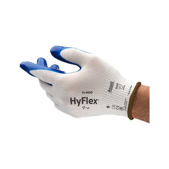 ANSELL HyFlex 11900 industrial gloves, size 10 11900100 - Five-finger gloves HyFlex