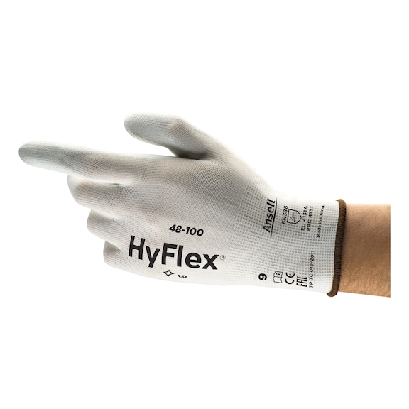 ANSELL HYFLEX 48100 industrial gloves, size 6 48100060 - Five-finger gloves HyFlex