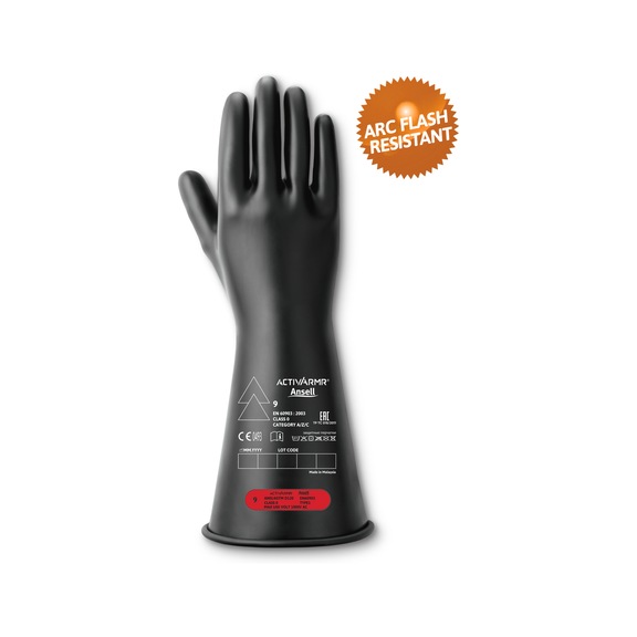 ANSELL ActivArmr(R) RIG CL0 electrical protective gloves, 14 inches, B, size 8, RIG014B080 - Electrical protective glove