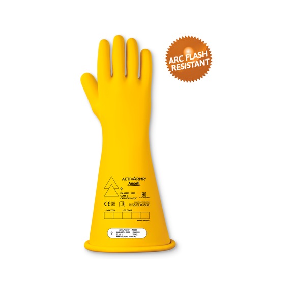 ANSELL ActivArmr(R) RIG CL1 14-inch Y-fit electrical protective gloves, size 10, RIG114Y100 - Electrical protective glove
