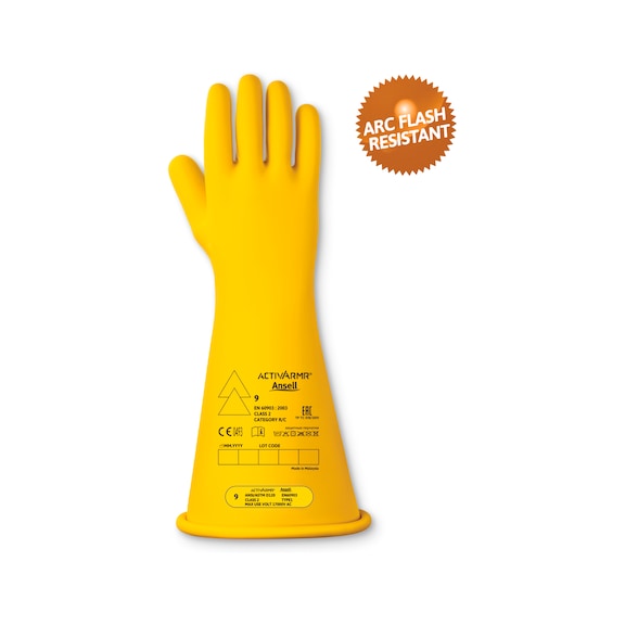 ANSELL ActivArmr(R) RIG CL2 14-inch Y-cut electrical protective gloves, size 11 RIG214Y110 - Electrical protective glove