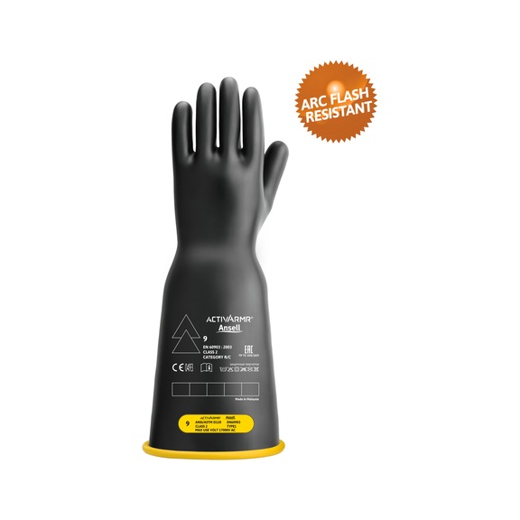 ANSELL ActivArmr(R) RIG CL 2 electrical protection gloves, 16 inches, size 11 RIG216YBBC110 - Electrical protective glove
