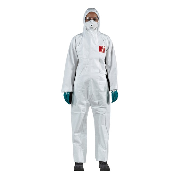 ANSELL Type 3/4 AlphaTec(R)(TM) 2500 chemical protection suit, Model 111 WH25T-00111-09 - Overall Type 3/4