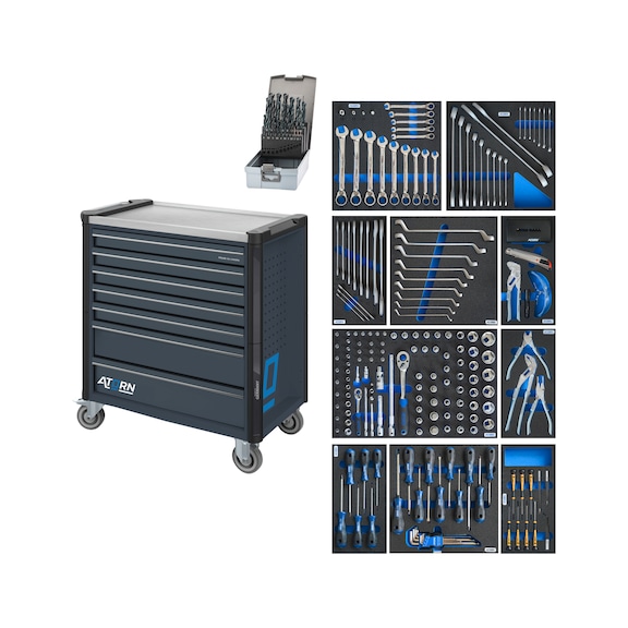ATORN Servante d'outillage avec verrouillage individuel d'extension de tiroir - 1