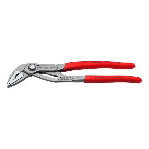 KNIPEX Water pump pliers Cobra extra slim 250&nbsp;mm polished head plastic handle - Cobra gripping pliers