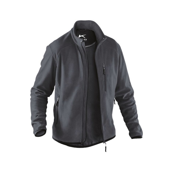 K&Uuml;BLER Fleecejacke anthrazit Gr&ouml;&szlig;e 4XL 1242 5369-97-4XL - Fleecejacke