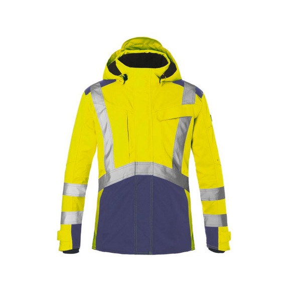 K&Uuml;BLER REFLECTIQ Weather Jacket PPE 2 high-vis yellow/dark blue, size XS 1327 8231-3448-XS - Weather jacket PSA 2