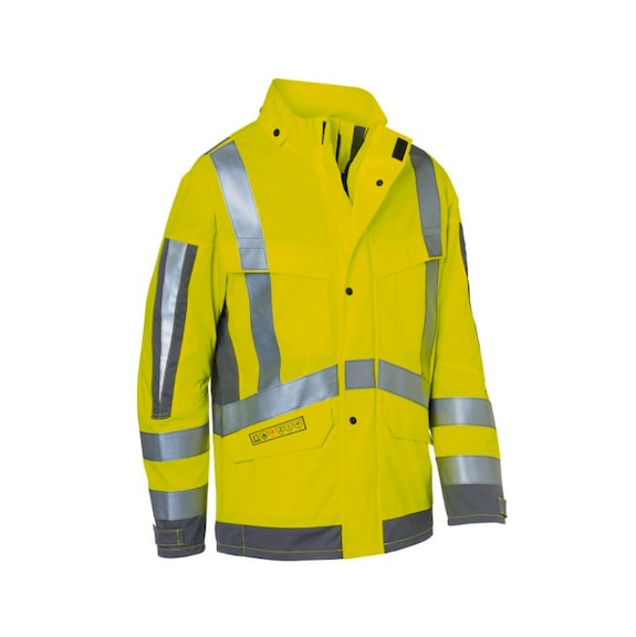 K&Uuml;BLER Wetterjacke arc2 PSA 3 warngelb/anthrazit Gr&ouml;&szlig;e M 1395 8430-3497-M - Wetterjacke arc2 PSA 3