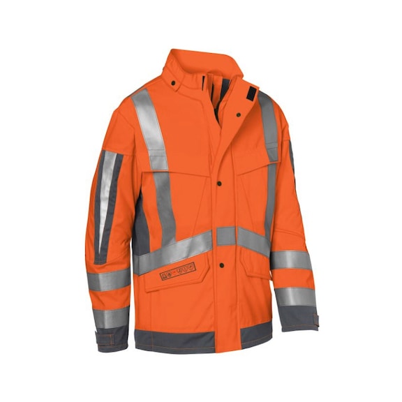 K&Uuml;BLER arc2 PSA 3 weather jacket, high-vis orange/anthracite, size S 1395 8430-3797-S - arc2 PSA 3 weather jacket
