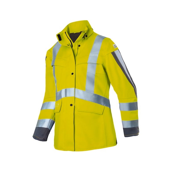 K&Uuml;BLER Women’s ARC2 PSA 3 weather jacket, high-vis yellow/anthracite, size L 1495 8430-3497-L - Women’s Weather Jacket ARC2 PSA 3