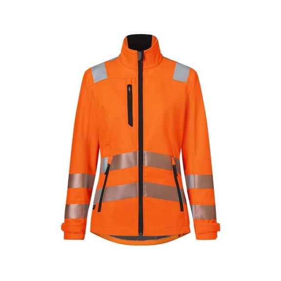 K&Uuml;BLER REFLECTIQ Women’s Softshell Jacket, PSA 2, High-Visibility Orange, Size 3XL 1509 8427-37-3XL - Women’s Softshell Jacket PSA 2
