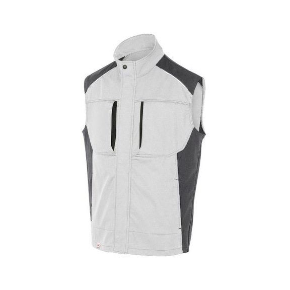 K&Uuml;BLER Vest, white/anthracite, size S 7250 5365-1097-S - ACTIVIQ Vest