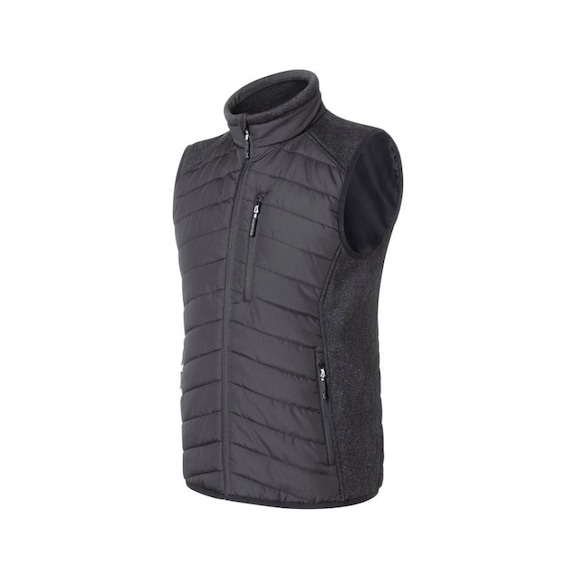 K&Uuml;BLER Hybrid waistcoat, black/dark grey, size S 7342 5201-9998-S - Hybrid vest