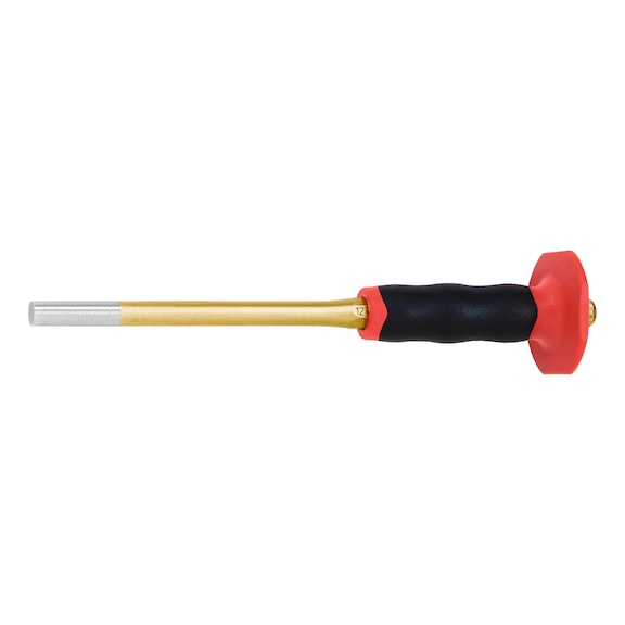 RENNSTEIG Pin punch XXL 12 mm with hand guard - 
