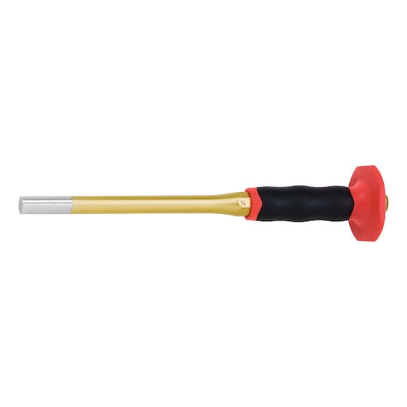 RENNSTEIG Pin punch XXL 14 mm with hand guard - 