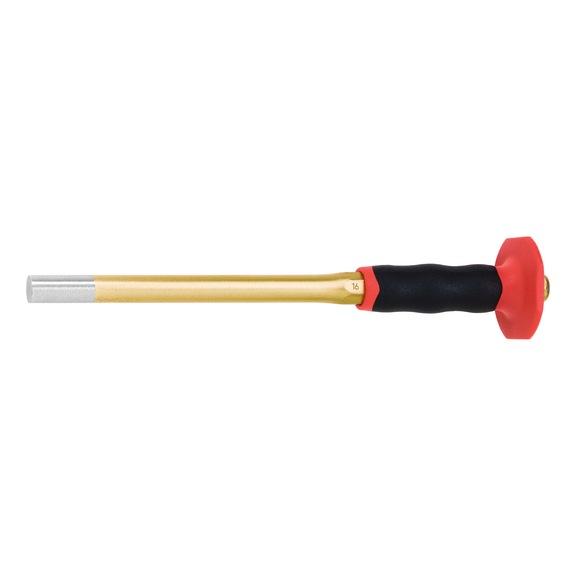 RENNSTEIG Pin punch XXL 16 mm with hand guard - 
