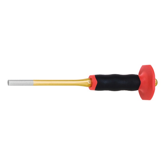 RENNSTEIG Pin punch XXL 10 mm with hand guard - 