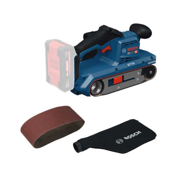 BOSCH cordless-belt sander GBS18V-75 without cordless in L-BOXX 06012C2001 - Cordless belt sander GBS18V-75