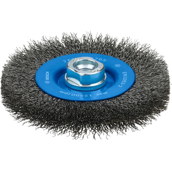 BOSCH Metal clean wheel brush, 115 x 0,3 mm, M14, corrugated 2608620765 - Wheel brush
