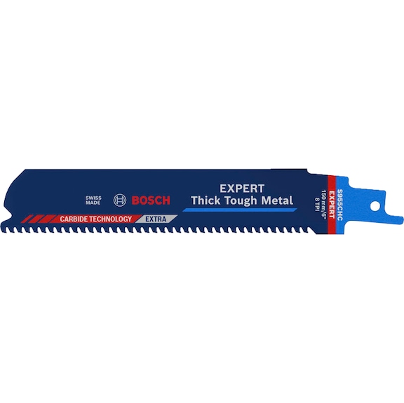 BOSCH reciprocating saw blade EXPERT Thick Tough Metal S955CHC 100 pieces 2608902634 - EXPERT reciprocating saw blade S955CHC