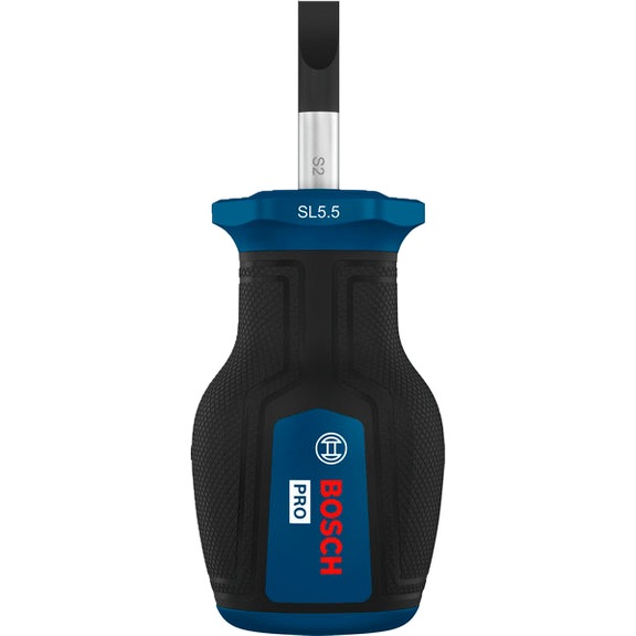 BOSCH PRO Stubby-Schraubendreher SL 1,0 x 5,5 x 25 mm 1600A039TM - Schlitzschraubendreher