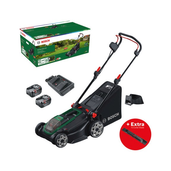 BOSCH cordless lawn mower ROTAK18V-32 with 1 x cordless PBA 18V 4.0Ah 06008B9P02 - Lawn mower (cordless)