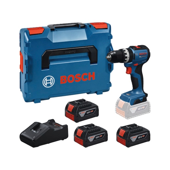 BOSCH cordless impact drill/driver GSB18V-52, 3 x cordless GBA 18V 5.0Ah in L-BOXX 06019S0128 - Cordless impact drill/driver GSB18V-52