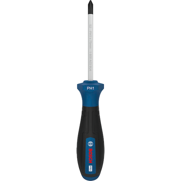 BOSCH PRO Schraubendreher PH1 x 75 mm 1600A039RV - Kreuzschlitzschraubendreher
