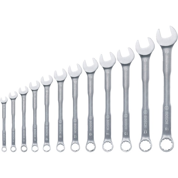 BOSCH Ring-Maulschl&uuml;ssel-Set, 6-19 mm, 12 teilig 1600A03AH4 - Ringmaulschl&uuml;sselsatz
