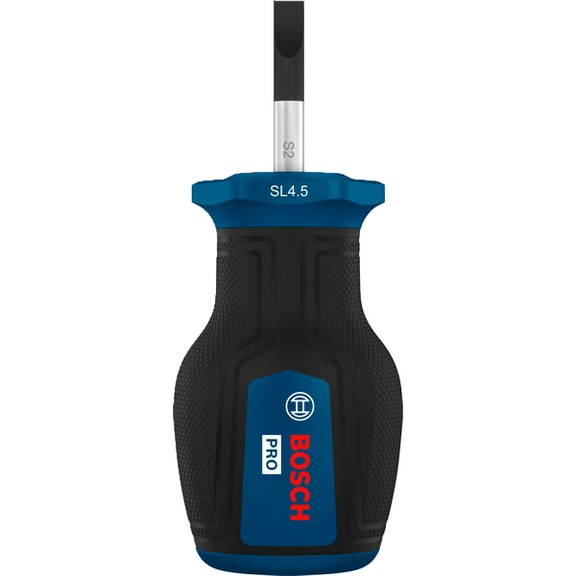 BOSCH PRO stubby screwdriver SL 1,0 x 4,5 x 25 mm 1600A03J49 - Slotted screwdriver