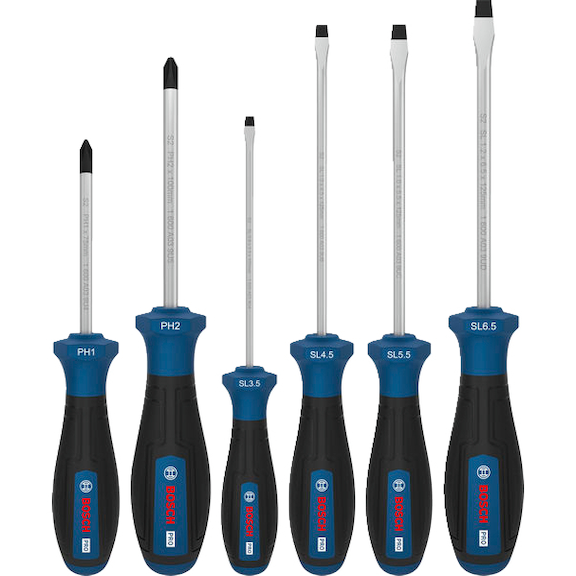 BOSCH PRO screwdriver set PH/SL, 6-piece 1600A039PE - Screwdriver set