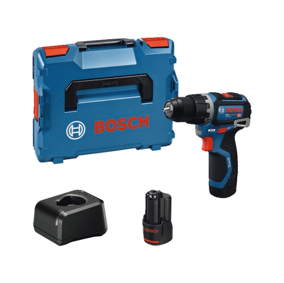 BOSCH cordless impact drill/driver GSB12V-32, 2x cordless GBA 12V 2.0Ah in L-BOXX 06019G9502 - Cordless impact drill/driver GSB12V-32