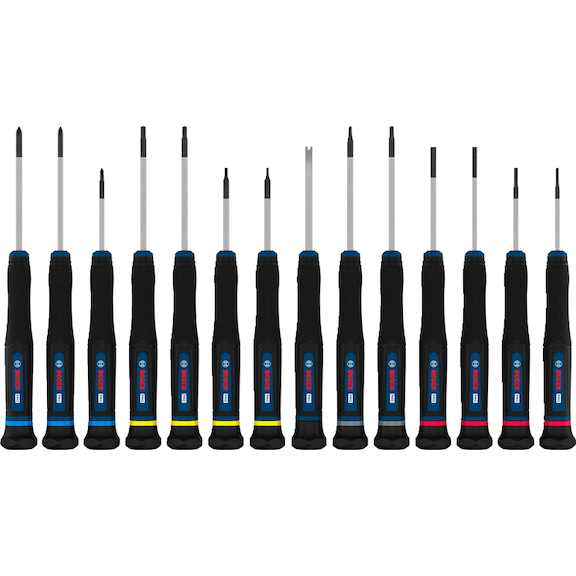 BOSCH PRO precision screwdriver set PH/SL/TX/TH/H, 14-piece 1600A039PN - Screwdriver set