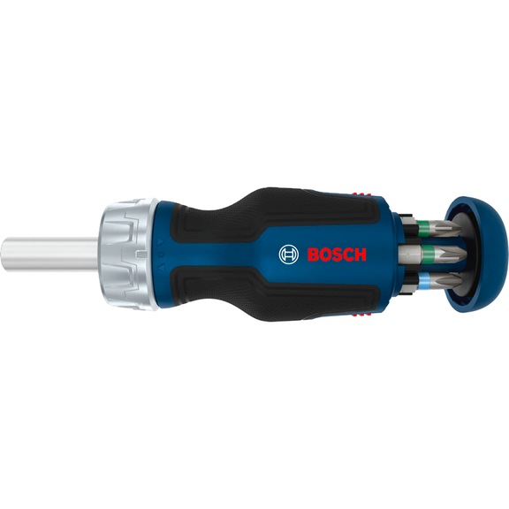 BOSCH stubby ratchet bit screwdriver with Magazin, 6 Bits 1600A039PW - Screwdriver set