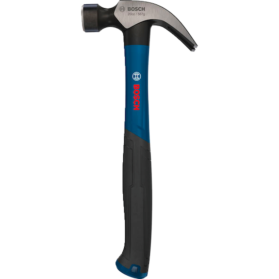 BOSCH claw hammer 20 oz / 570 g, geschwungen 1600A03AK6 - Carpenter's hammer