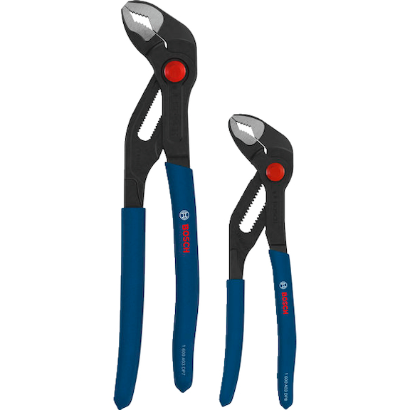 BOSCH water pump pliers set dip-coated non-slip handles 2-piece 1600A03DN6 - Water pump pliers set