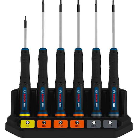 BOSCH PRO precision screwdriver set TX/TH/H, 6-piece 1600A039PM - Screwdriver set