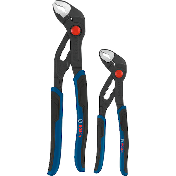 BOSCH water pump pliers set, multi-component handles, 2-piece 1600A039RB - Water pump pliers set