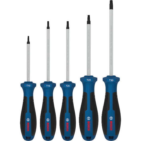 BOSCH screwdriver set TX, 5-piece 1600A039PG - Screwdriver set