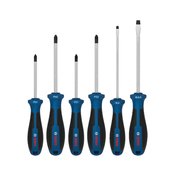 BOSCH screwdriver set PH/PZ/SL, 6-piece 1600A039PH - Screwdriver set