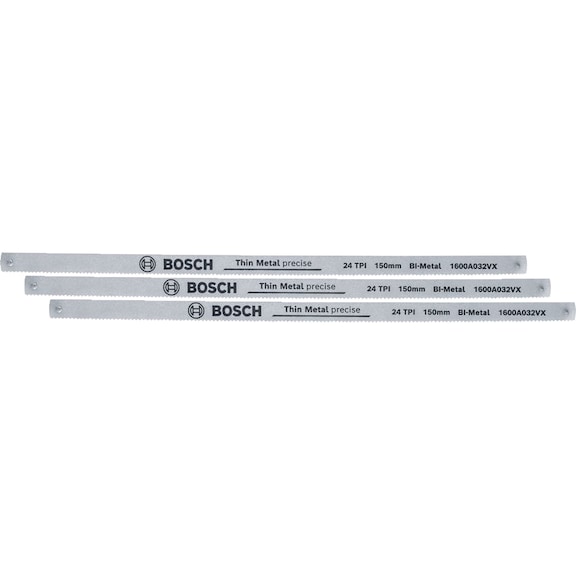 BOSCH hacksaw blade 150-mm 24 TPI, 3-piece 1600A03AC9 - Saw blade (hand-held)