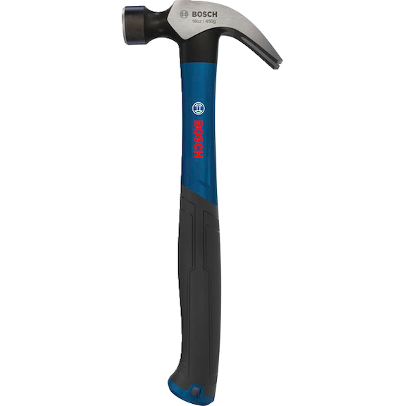 BOSCH claw hammer 16 oz / 450 g, geschwungen 1600A03AK7 - Carpenter's hammer