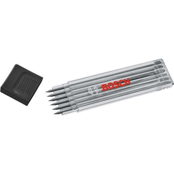 BOSCH lead refill HB, 2,8 mm replacement leads, 6-piece 1600A03AL4 - Mechanical pencil (accessories)