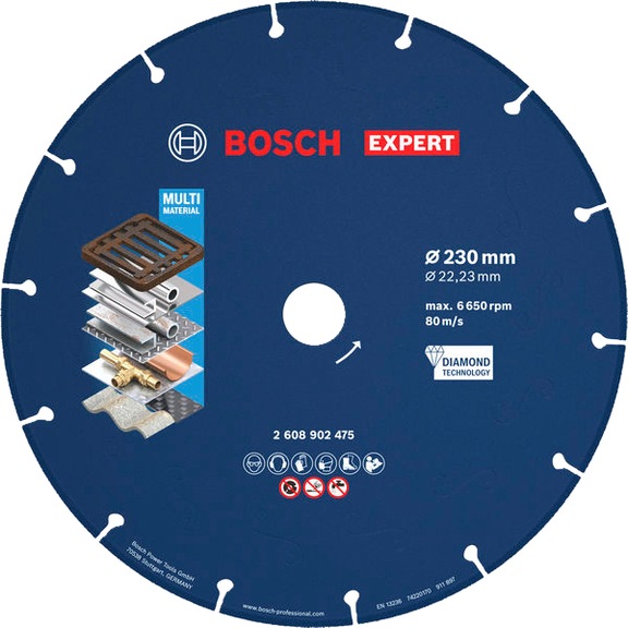 BOSCH EXPERT Metal diamond cutting disc, 230 x 22,23 mm 2608902475 - Diamond cutting disc