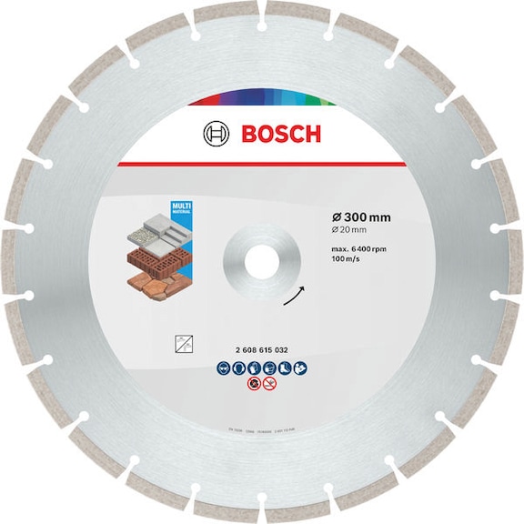 BOSCH Multi material diamond cutting disc, 300 x 20 x 7 mm 2608615032 - Multi Material Diamond cutting disc