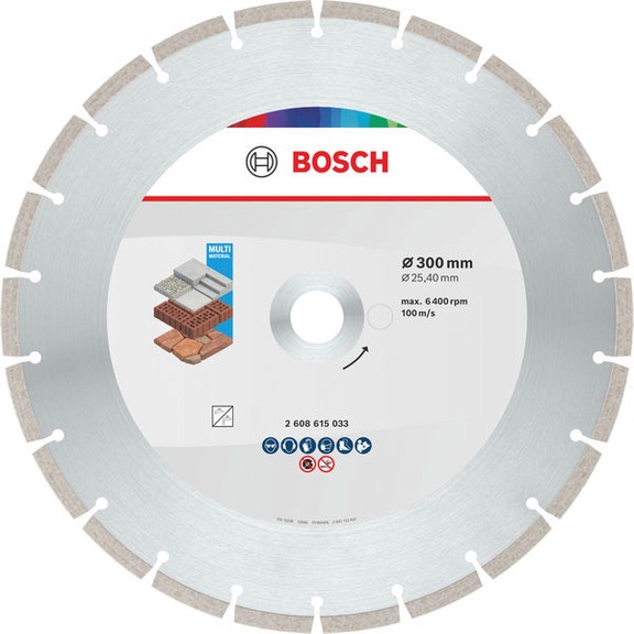 BOSCH Multi material diamond cutting disc, 300 x 25.4 x 7 mm 2608615033 - Multi Material Diamond cutting disc