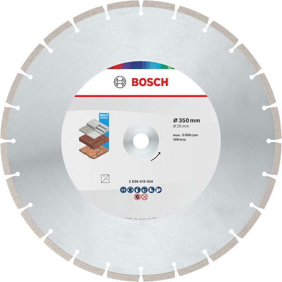 BOSCH Multi material diamond cutting disc, 350 x 20 x 10 mm 2608615034 - Multi Material Diamond cutting disc