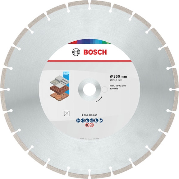 BOSCH Multi material diamond cutting disc, 350 x 25.4 x 10 mm 2608615035 - Multi Material Diamond cutting disc